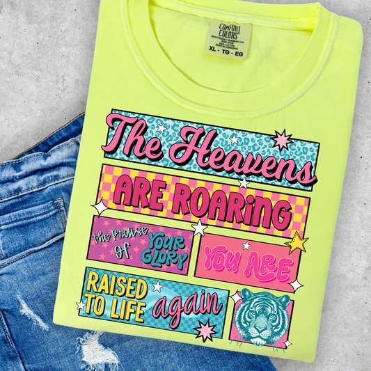The Heavens Are Roaring... Full Color DTF Transfer