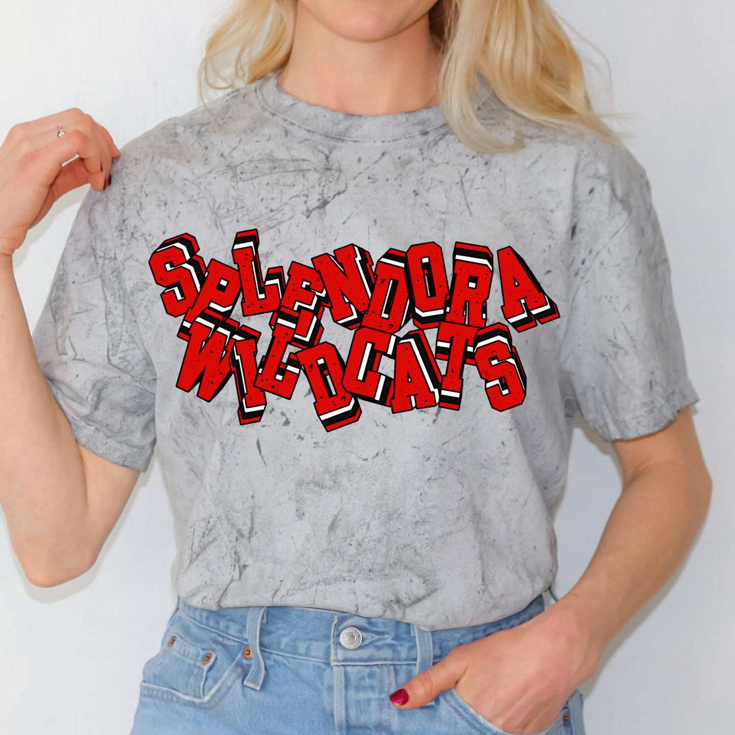 Retro Colorful Glitch Alpha Full Color DTF Transfer