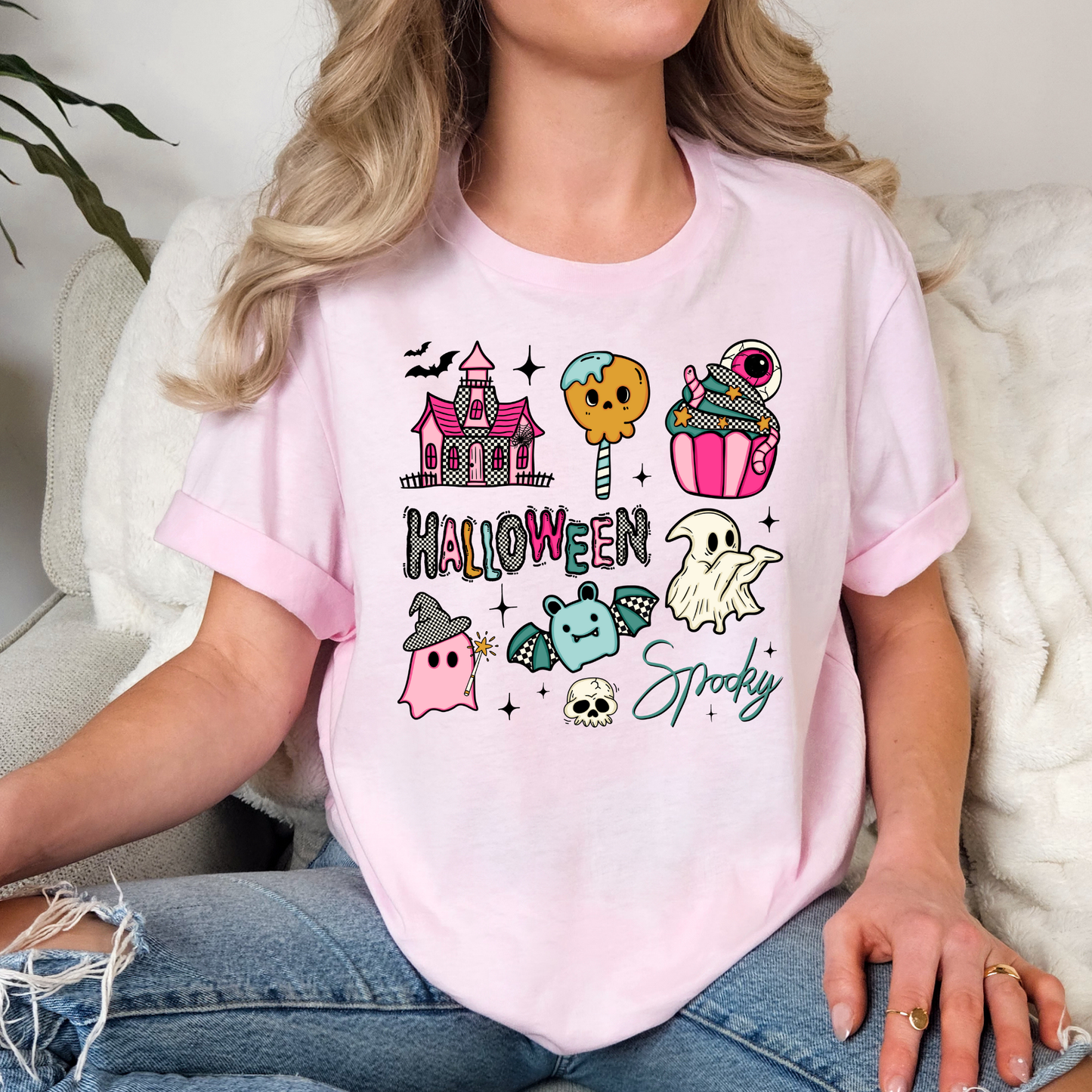 Halloween Icons Collage) Full Color DTF Transfer