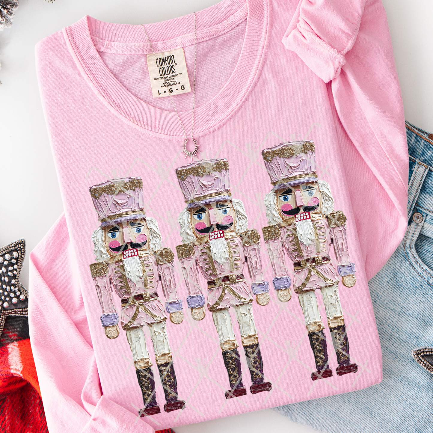 Nutcrackers (Faux Hand Painted) Full Color DTF Transfer