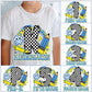 Checkered Boy Blue (MULTI GRADE OPTIONS) Full Color DTF Transfer
