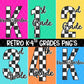 Checkered Grade (MULTI GRADE OPTIONS) Full Color DTF Transfer