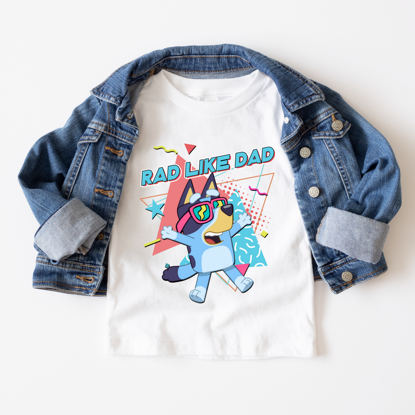 Rad Like Dad Bluey Full Color DTF Transfer