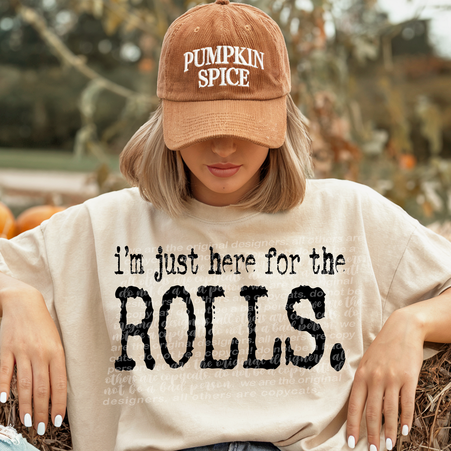 I'm Just Here For The (Multi Thanksgiving Food Options) Full Color DTF Transfer