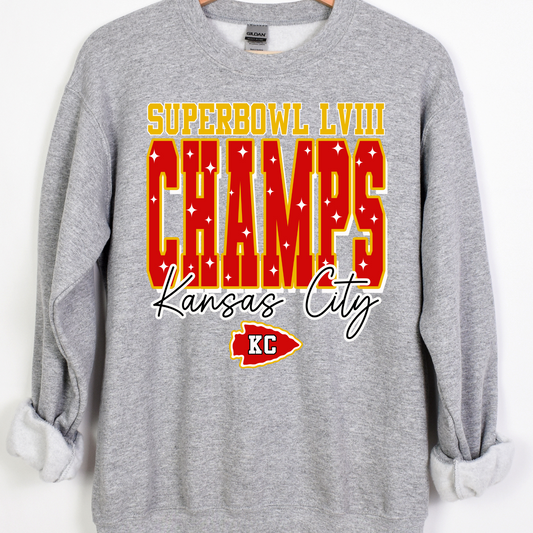Superbowl LVIII CHAMPS Kansas City Full Color DTF Transfer