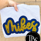 Double Glitter Appliqué Embroidered Sweatshirt/T-Shirt (ANY SINGLE ONE LINE WORD(S)