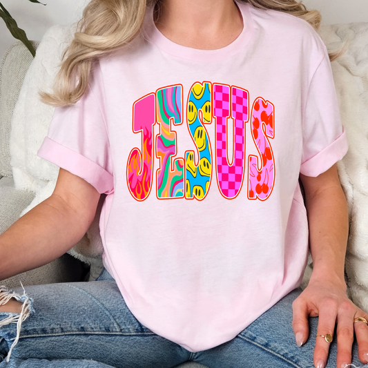 Groovy Jesus Full Color DTF Transfer