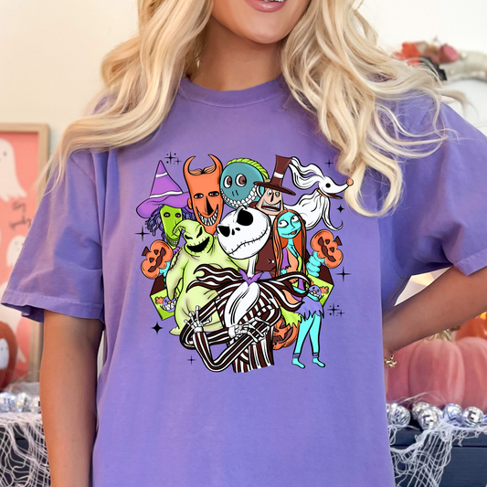 Nightmare Before Christmas Collage Full Color DTF Transfer