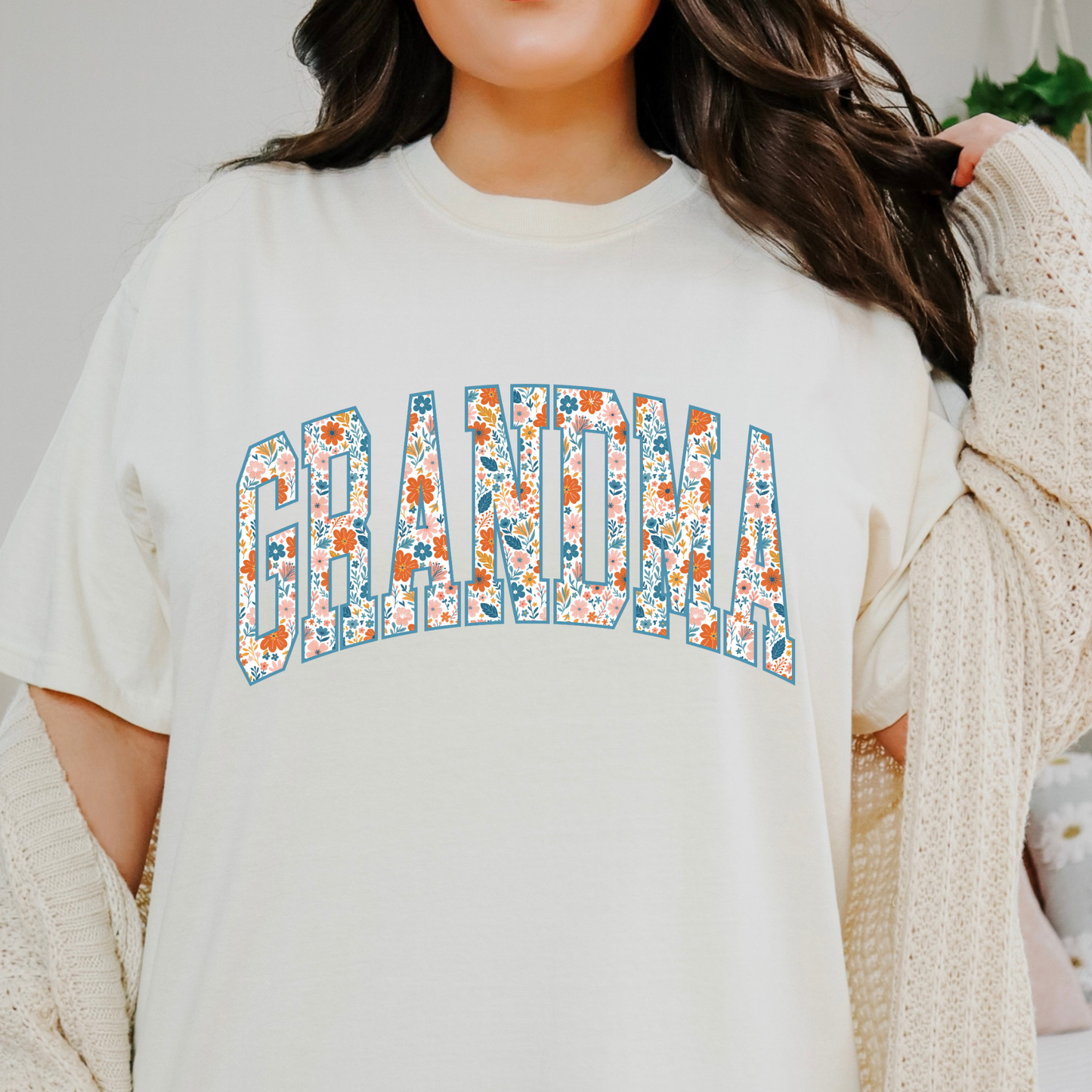 Floral Grandma Full Color DTF Transfer