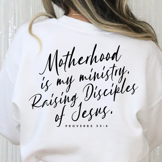 Motherhood Is My Ministry Full Color DTF Transfer