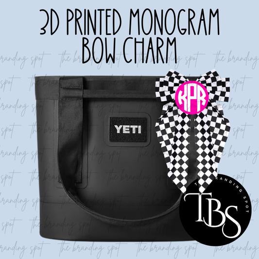 Monogram Bow Name Charm