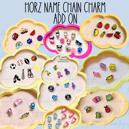 Name/Number Chain Add On Charms (ONLY OPTIONS PICTURED)