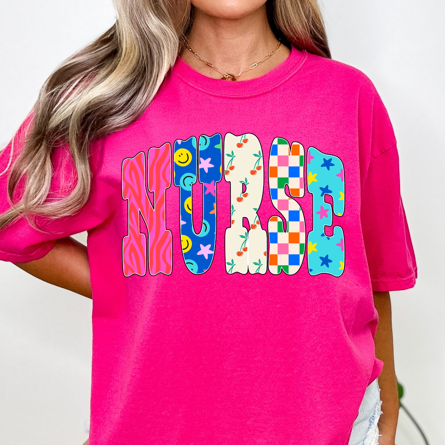 Groovy Nurse Full Color DTF Transfer