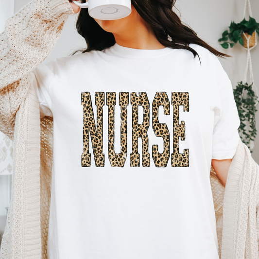 Leopard Nurse Full Color DTF Transfer