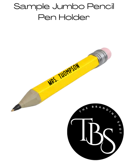 Sample Personalized Jumbo Pencil Pen Holder