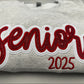 Senior 2025 Glitter Appliqué Embroidered Sweatshirt/T-Shirt