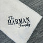 Personalized Embroidered Fleece Blanket