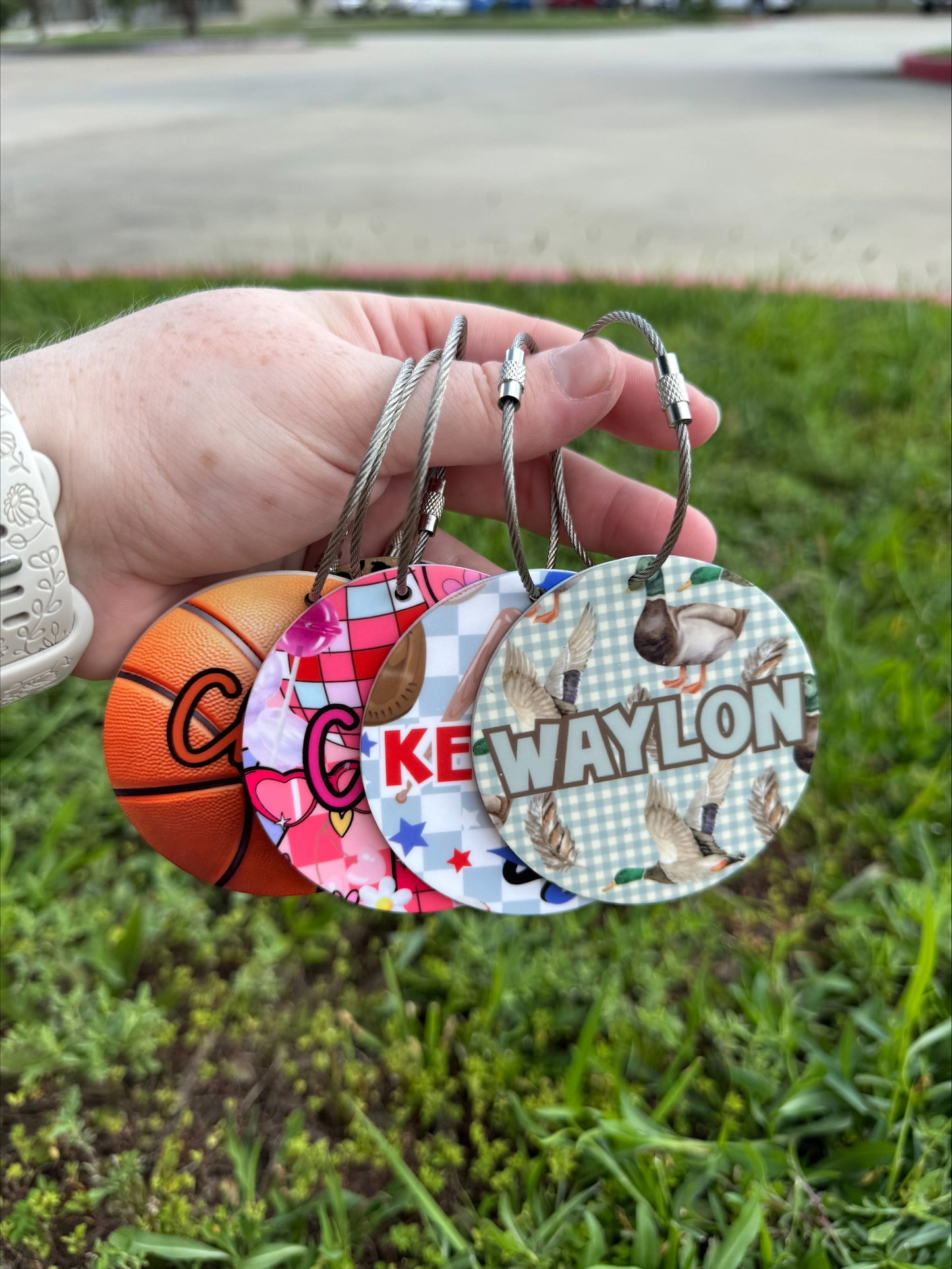 3" Personalized Bag Tags (Single or Double Sided)