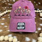 Mama (Any Name) Flower Embroidered Cap