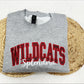 Glitter Appliqué w/Script Embroidered Sweatshirt/T-Shirt