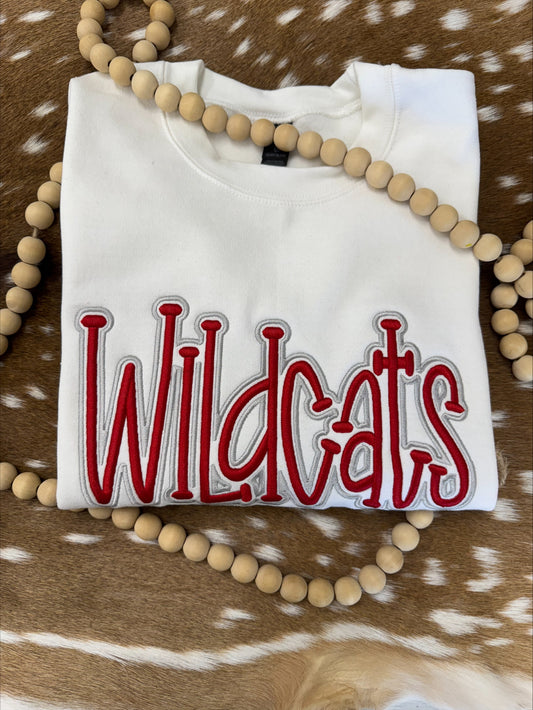 3D Puff Mascot Cropped Embroidered Sweatshirt