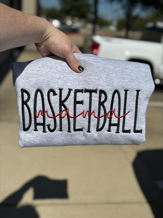 Embroidered Sports Strikethrough Sweatshirt/T-Shirt