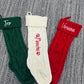 Personalized Embroidered Knit Stockings