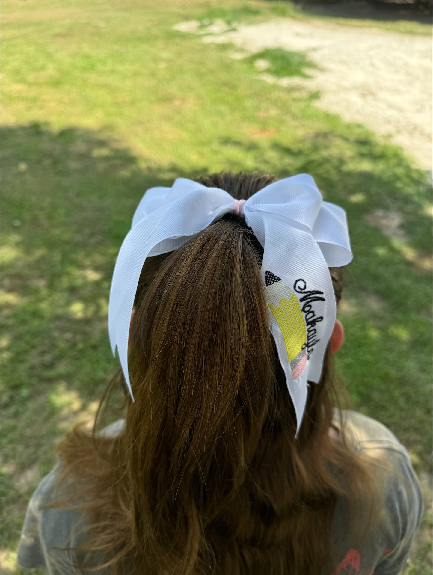 Personalized Pencil School Bow