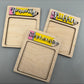 Pencil Sticky Note Holder (Sticky Notes Included - Color Random) - LAST NAME ONLY