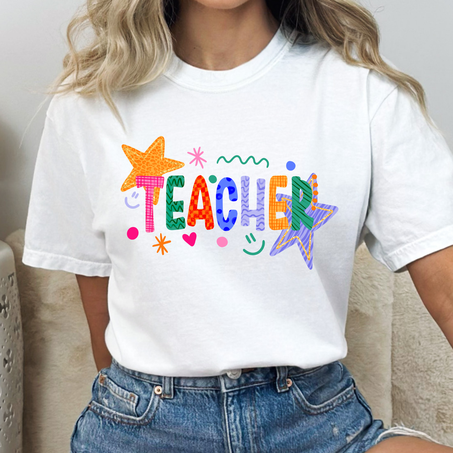 Teacher Doodle Full Color DTF Transfer