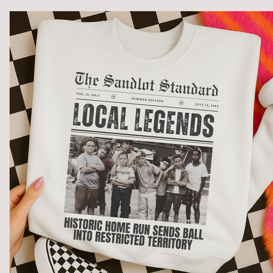 Sandlot Newspaper Full Color DTF Transfer