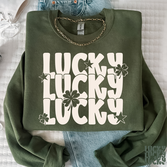 Lucky Lucky Lucky Full Color DTF Transfer