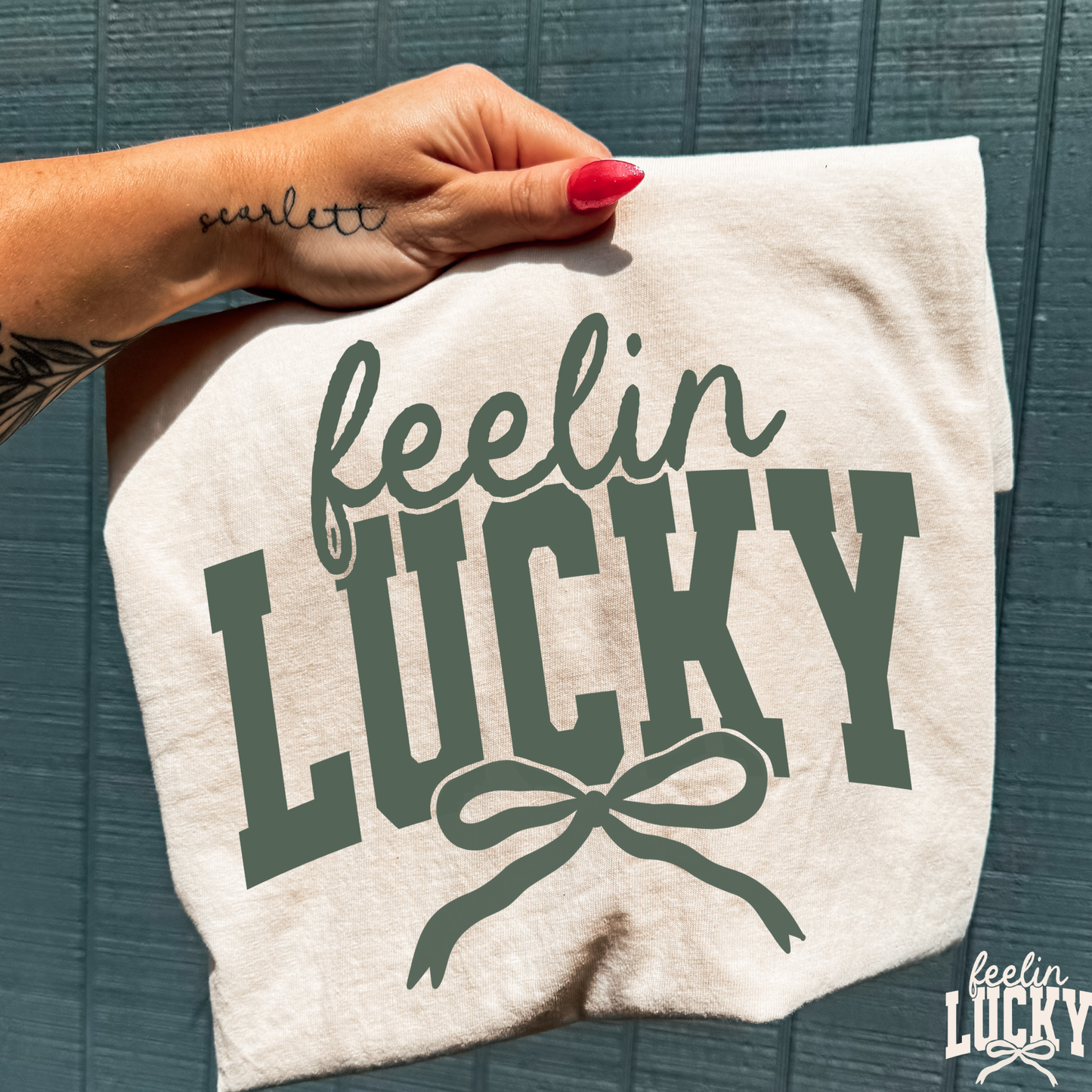 Feelin Lucky Full Color DTF Transfer