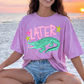 Later Gator - After While Crocodile (Pink)  Full Color DTF Transfer