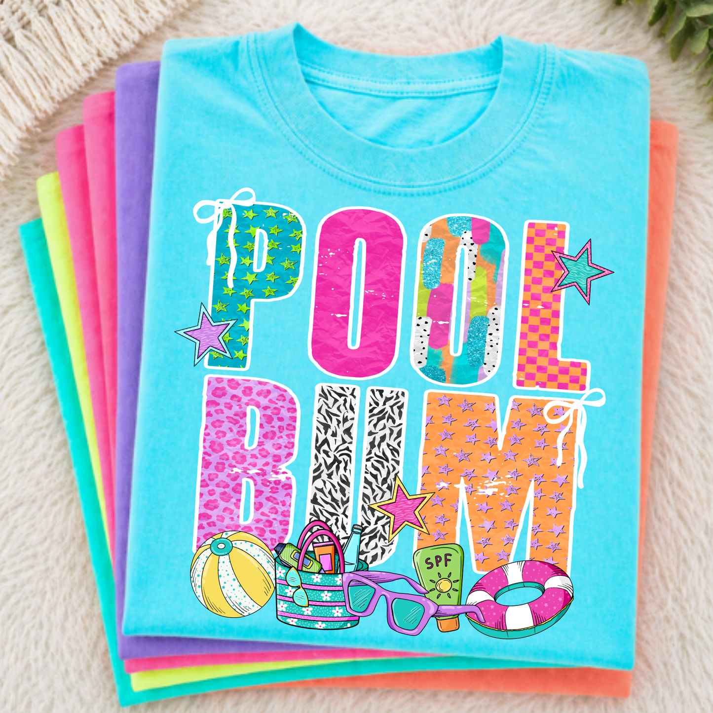 Pool Bum Full Color DTF Transfer