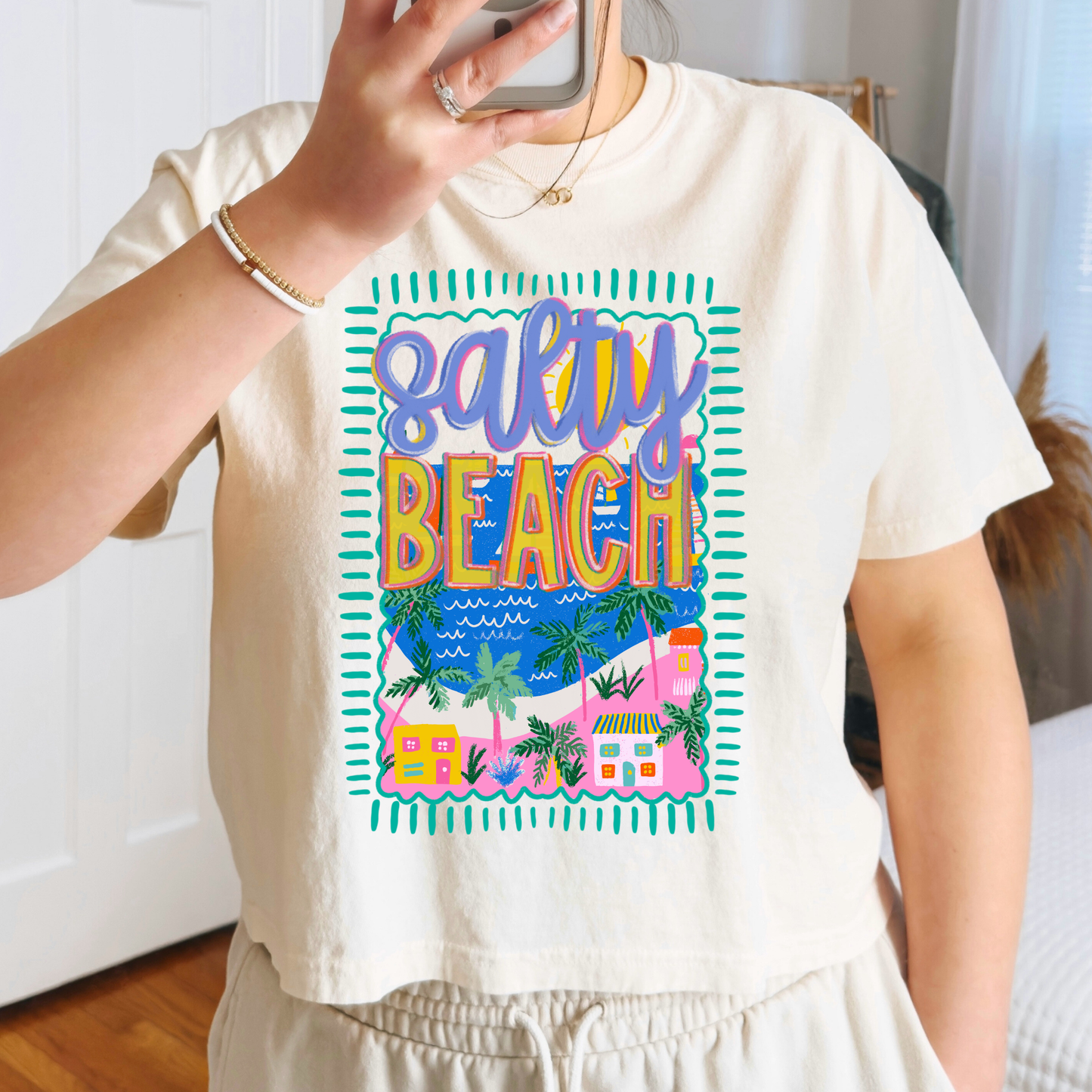 Salty Beach Full Color DTF Transfer