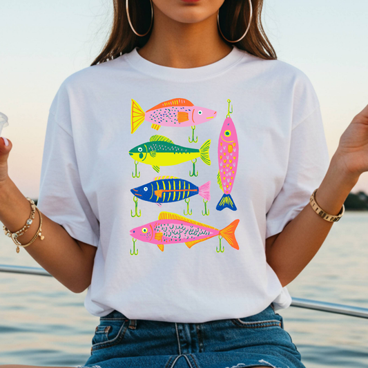 Colorful Fish Full Color DTF Transfer