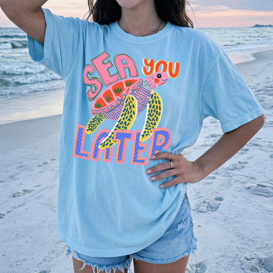 Sea You Later Full Color DTF Transfer