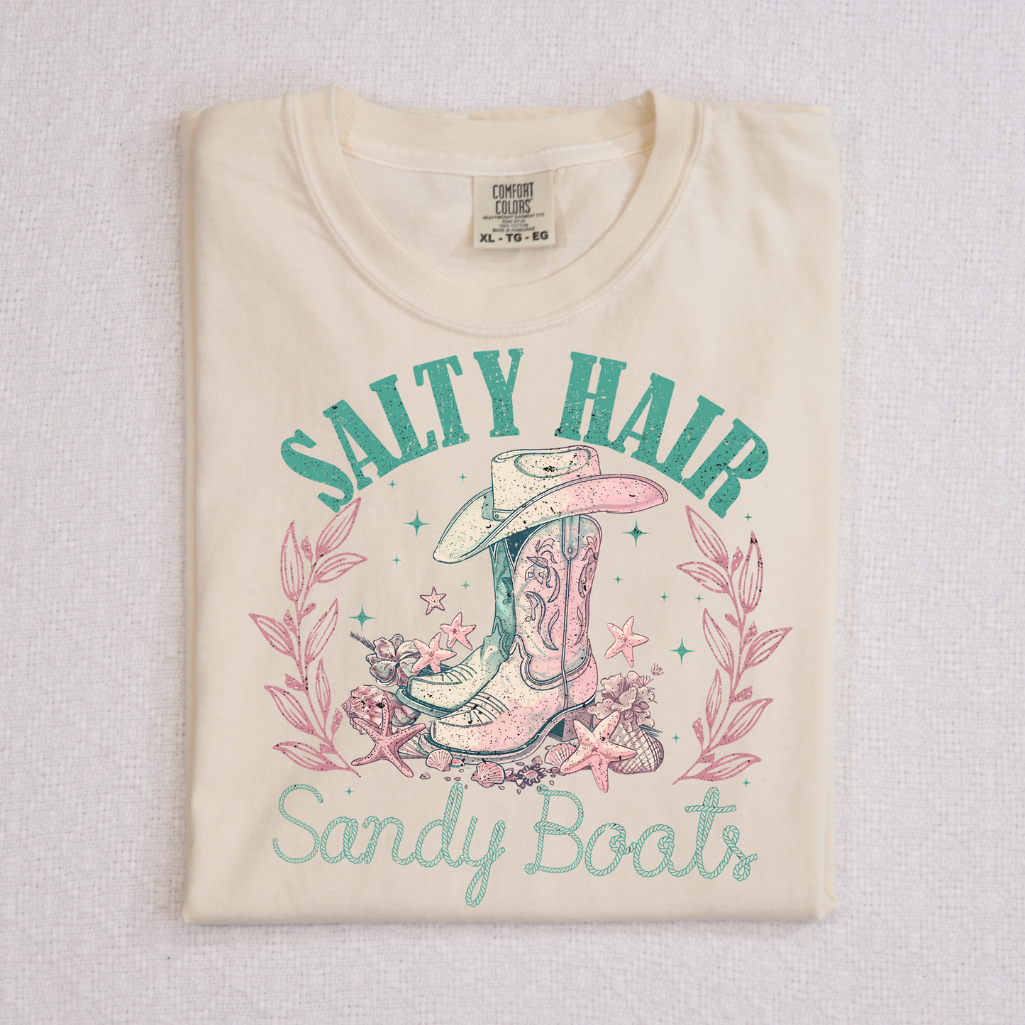 Salty Hair - Sandy Boots Full Color DTF Transfer