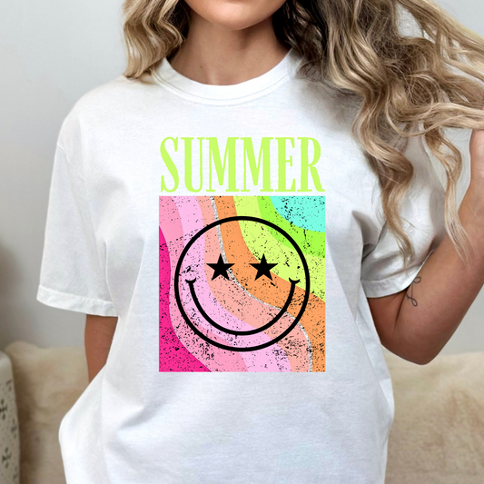 Summer (Smiley) Full Color DTF Transfer