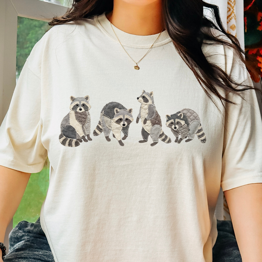 Racoons Full Color DTF Transfer