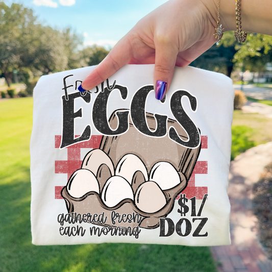 Farm Eggs Full Color DTF Transfer
