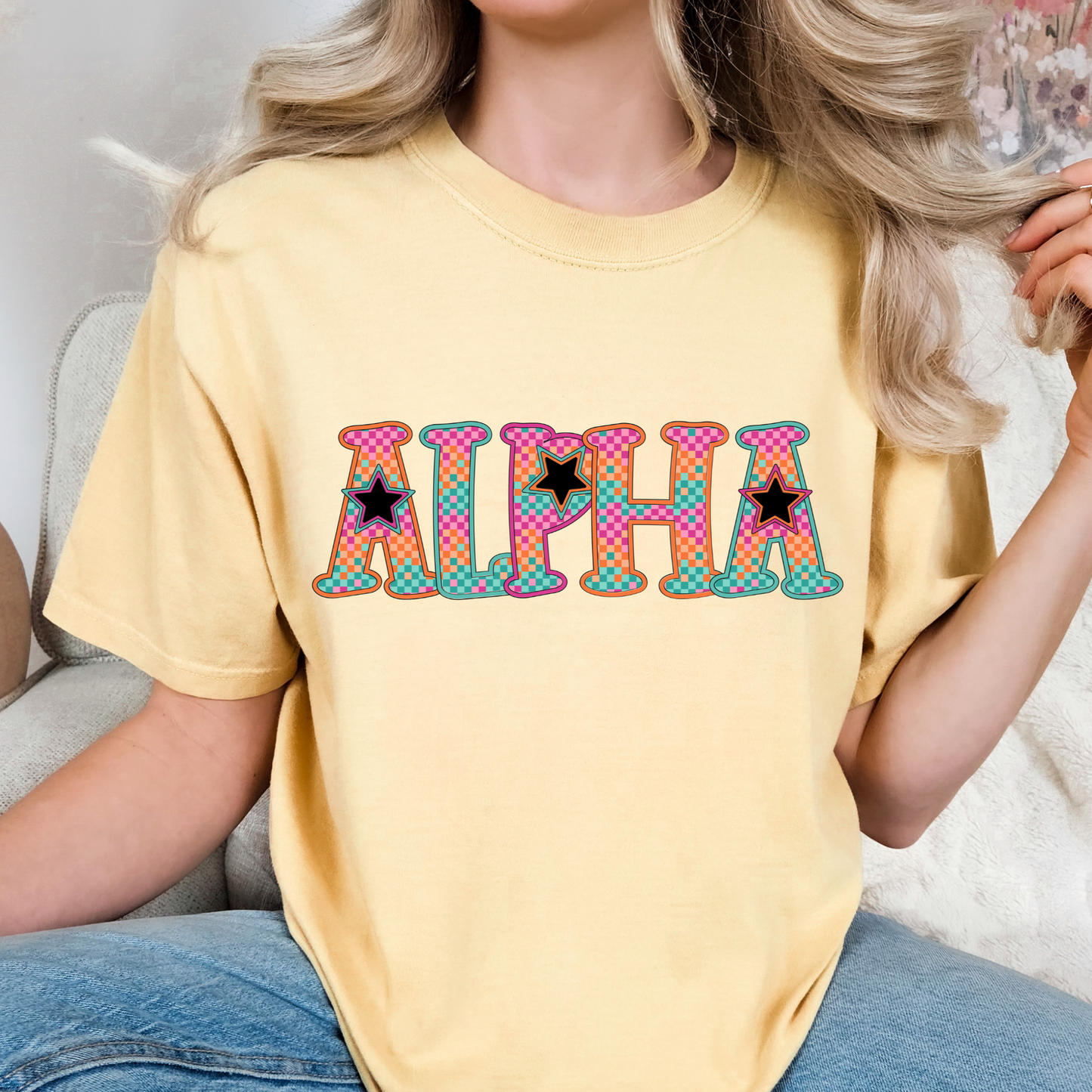 Colorful Star Alpha Full Color DTF Transfer