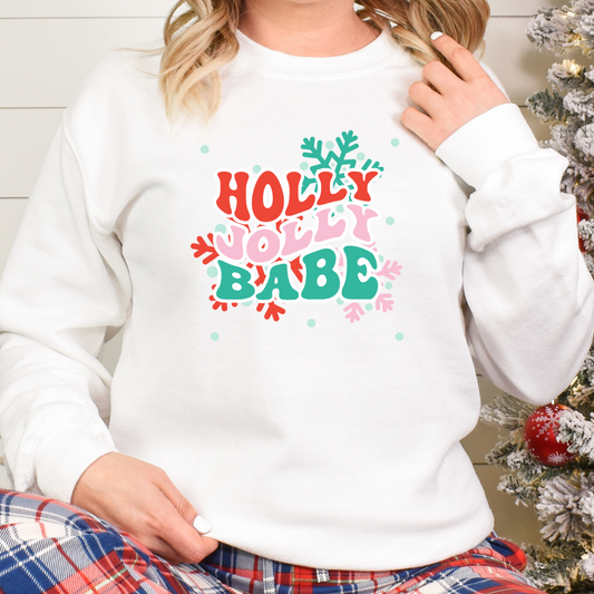 Holly Jolly Babe Full Color DTF Transfer