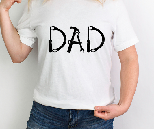 DAD Tool Letters Full Color DTF Transfer