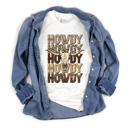 Howdy Repeat (Brown Colors) Full Color DTF Transfers