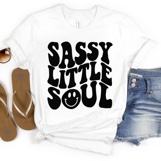 Sassy Little Soul Smiley (Text) Full Color DTF Transfer