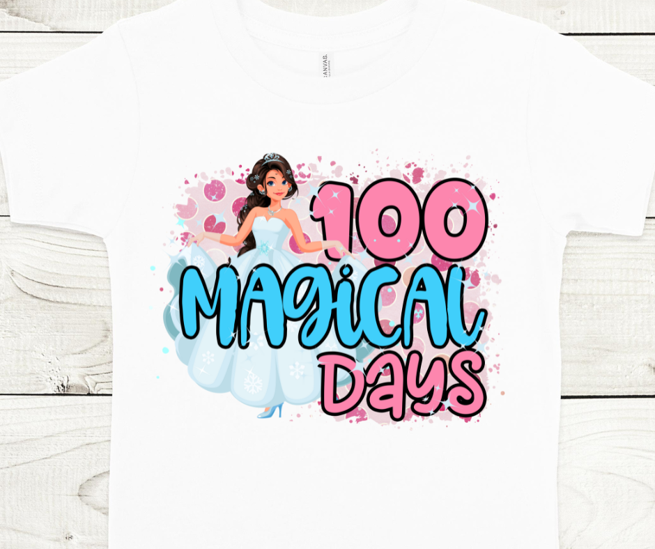 100 Magical Days Princess Full Color DTF Transfers