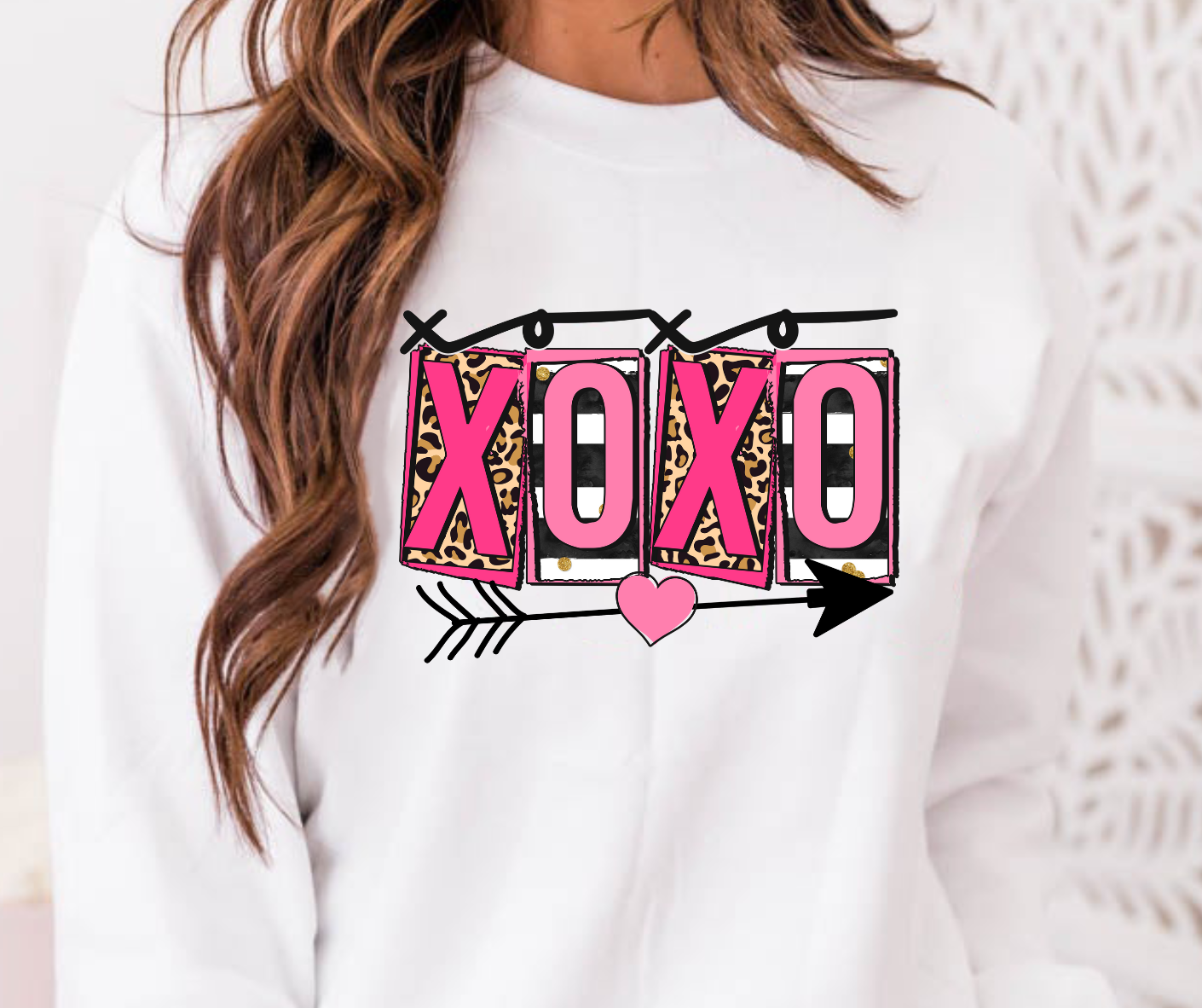 XOXO Valentines Full Color DTF Transfers