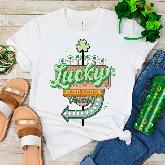 St Patrick's Lucky Irish Lodge Full Color DTF Transfer